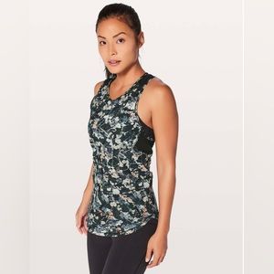 Lululemon Sculpt Tank II Spring Bloom Multi / Black 2 Mesh Floral